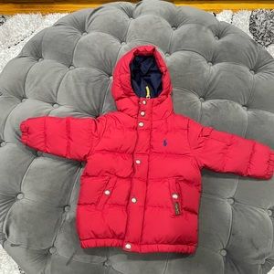 Boys 2T Red Polo Coat